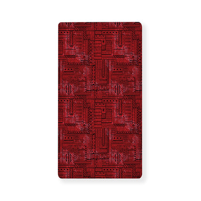 Red And Black African Ethnic Print Baby Crib Sheet