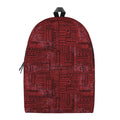 Red And Black African Ethnic Print School Backpack
