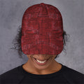 Red And Black African Ethnic Print Baseball Cap