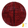 Red And Black African Ethnic Print Basketball