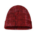 Red And Black African Ethnic Print Beanie