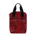 Red And Black African Ethnic Print Bible Tote Bag