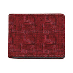Red And Black African Ethnic Print Bifold Wallet