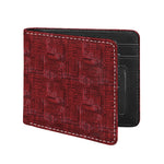 Red And Black African Ethnic Print Bifold Wallet