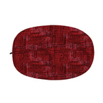 Red And Black African Ethnic Print Car Side Mirror Covers