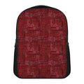 Red And Black African Ethnic Print Casual Backpack