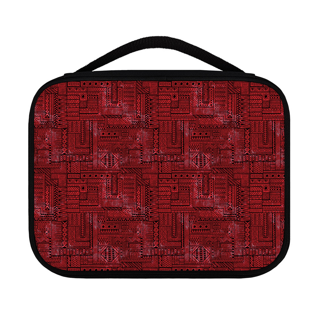 Red And Black African Ethnic Print Classic Bible Case