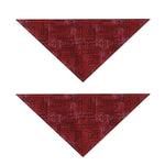Red And Black African Ethnic Print Dog Bandana