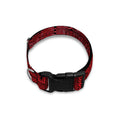Red And Black African Ethnic Print Dog Collar