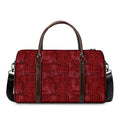 Red And Black African Ethnic Print Duffel Bag