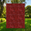 Red And Black African Ethnic Print Garden Flag