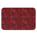 Red And Black African Ethnic Print Indoor Door Mat