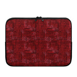 Red And Black African Ethnic Print Laptop Sleeve