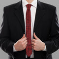 Red And Black African Ethnic Print Necktie