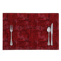 Red And Black African Ethnic Print Placemat