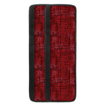 Red And Black African Ethnic Print Refrigerator Handle Covers