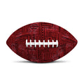 Red And Black African Ethnic Print Rugby Ball