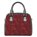 Red And Black African Ethnic Print Shoulder Handbag