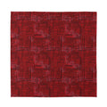 Red And Black African Ethnic Print Silk Bandana