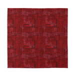 Red And Black African Ethnic Print Silk Bandana