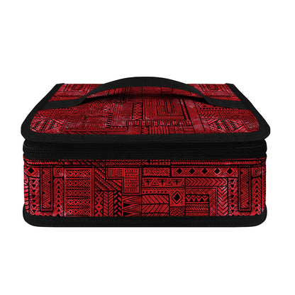 Red And Black African Ethnic Print Small Lunch Bag