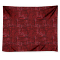 Red And Black African Ethnic Print Tapestry