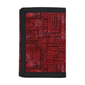 Red And Black African Ethnic Print Trifold Wallet