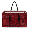 Red And Black African Ethnic Print Utility Tote Bag