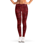 Red And Black African Ethnic Print Women's Leggings