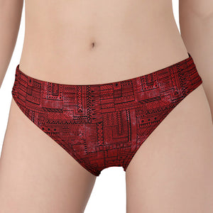 Red And Black African Ethnic Print Women's Panties