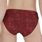 Red And Black African Ethnic Print Women's Panties