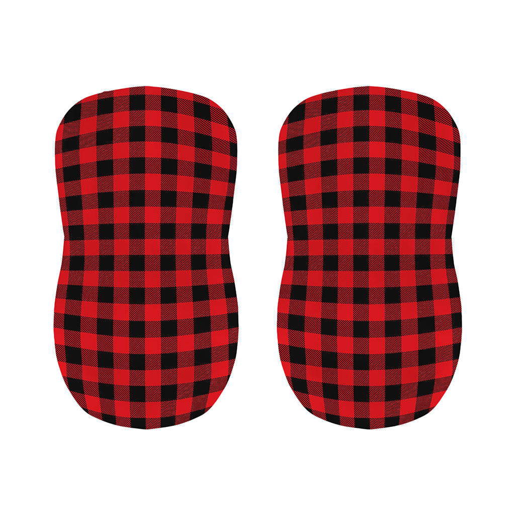Red And Black Buffalo Check Print Bar Stool Covers