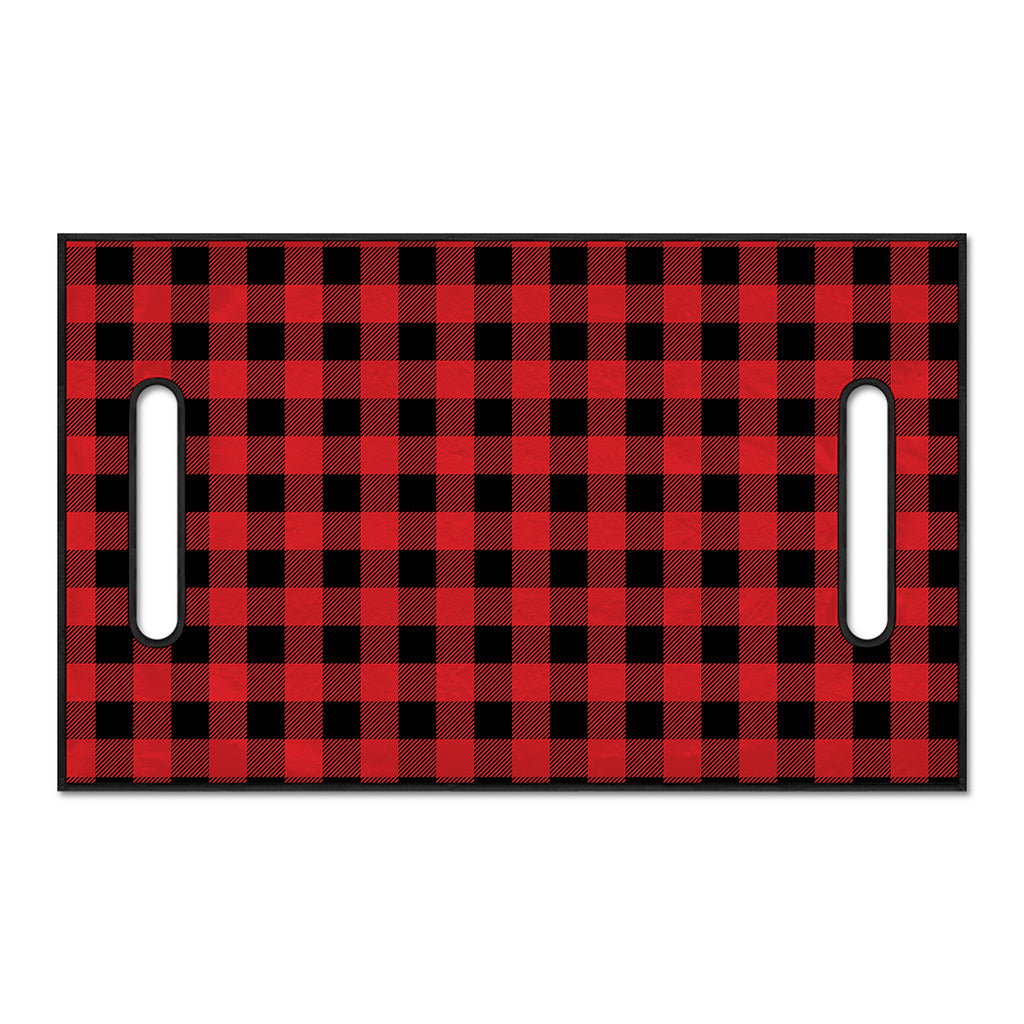 Red And Black Buffalo Check Print Golf Cart Seat Cover