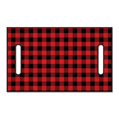 Red And Black Buffalo Check Print Golf Cart Seat Cover
