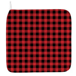Red And Black Buffalo Check Print Hand Towel