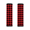 Red And Black Buffalo Check Print Handle Covers