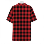 Red And Black Buffalo Check Print Hawaiian Shirt