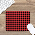 Red And Black Buffalo Check Print Mouse Pad
