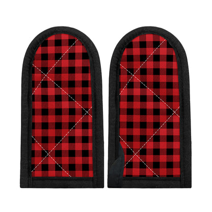 Red And Black Buffalo Check Print Skillet Handle Cover