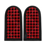 Red And Black Buffalo Check Print Skillet Handle Cover