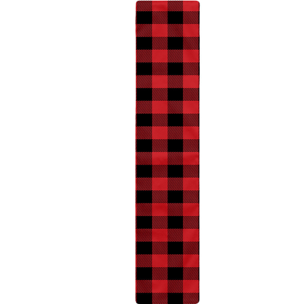Red And Black Buffalo Check Print Table Runner