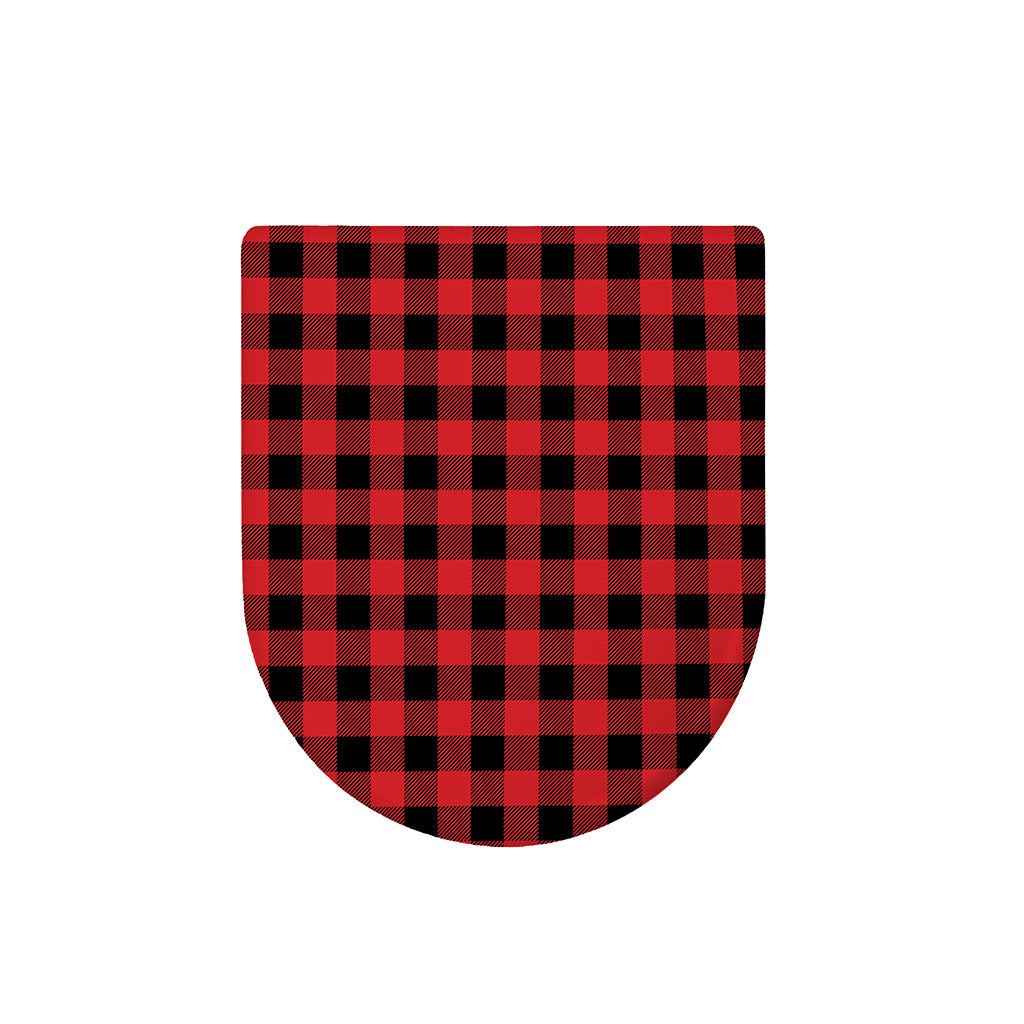 Red And Black Buffalo Check Print Toilet Lid Cover