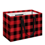 Red And Black Buffalo Check Print Utility Tote Bag