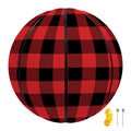 Red And Black Buffalo Plaid Print Basketball