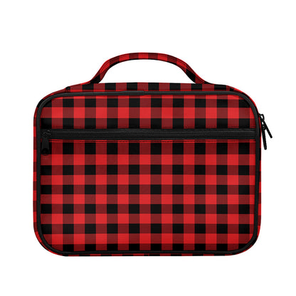 Red And Black Buffalo Plaid Print Briefcase Bible Bag