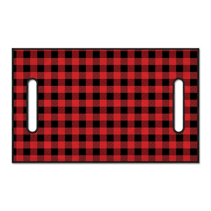 Red And Black Buffalo Plaid Print Golf Cart Seat Cover