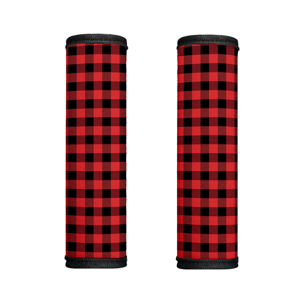 Red And Black Buffalo Plaid Print Handle Covers