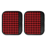 Red And Black Buffalo Plaid Print Handle Covers