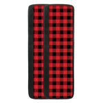 Red And Black Buffalo Plaid Print Refrigerator Handle Covers