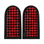 Red And Black Buffalo Plaid Print Skillet Handle Cover